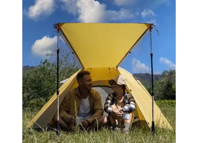 Палатка трехместная Naturehike P-Series NH18Z033-P, 210T/65D, темно-синяя Фото 2